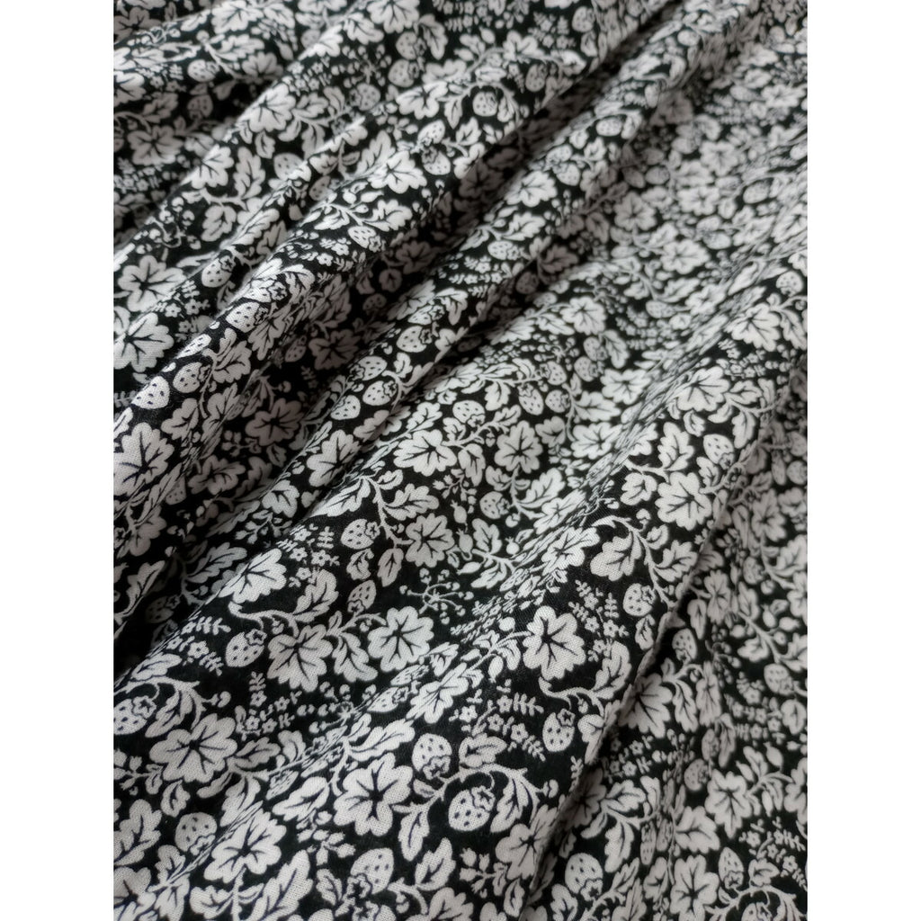 R&D.M.Co- OLDMANS TAILOR オールドマンズテーラー ワイルドベリー シャツ ワンピース ロング コットン 綿 100％ 白黒【中古】