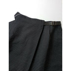 新品 25AW human woman ヒューマンウーマン 先染めチェックキルト風 スカート グレー 黒 ブラック M