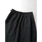 新品 25AW human woman ヒューマンウーマン 先染めチェックキルト風 スカート グレー 黒 ブラック M