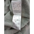 mizuiro ind ミズイロインド ウール ブレンド ベーシック シャツ ショート丈 長袖 グレー 【中古】