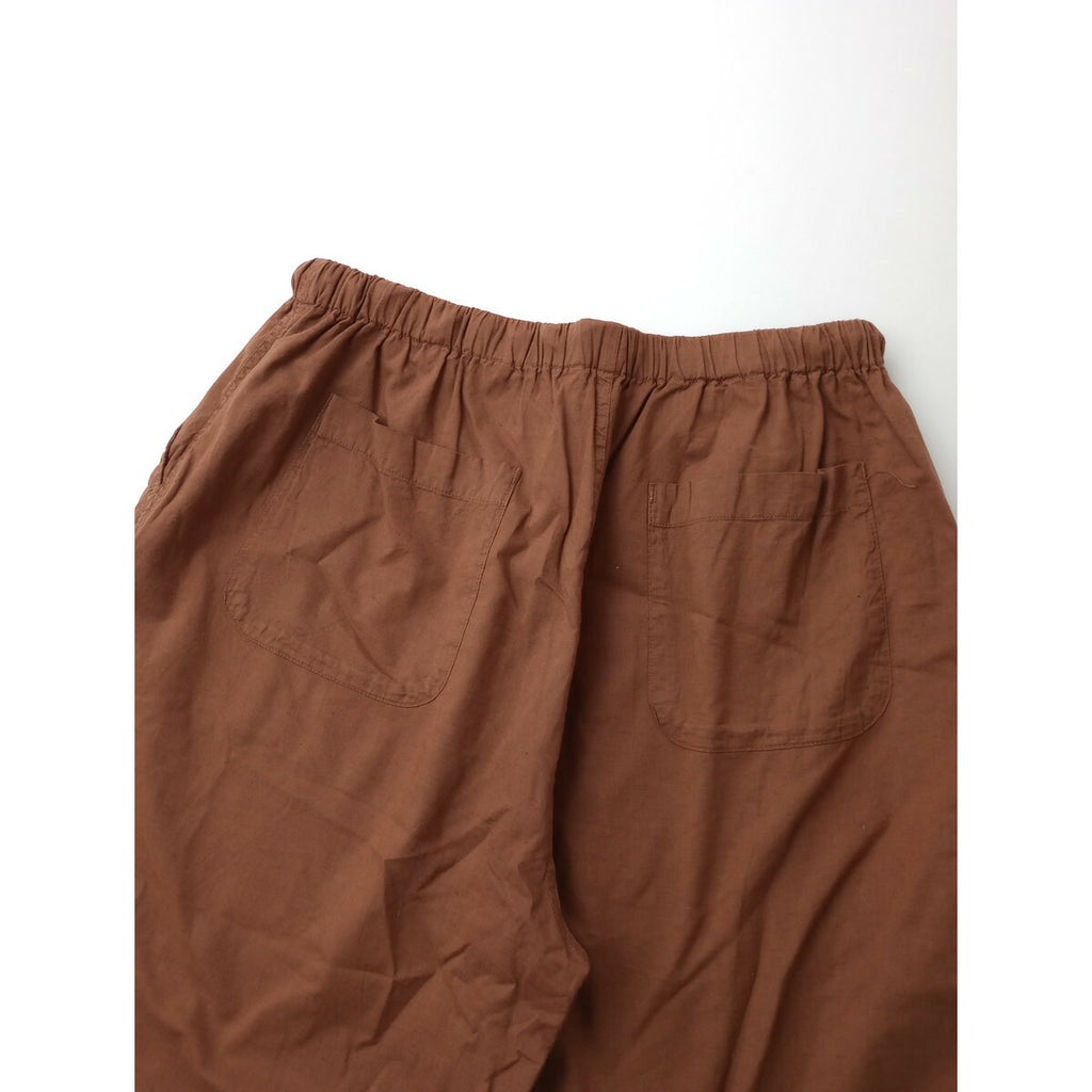 holk ホーク コットン リネン イージー パンツ ブラウン【中古】