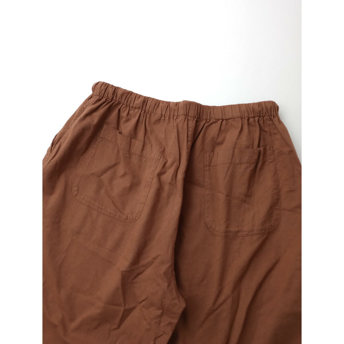 holk ホーク コットン リネン イージー パンツ ブラウン【中古】