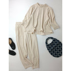 KURASHI &Trips PUBLISHINGクラシ&トリップス パブリッシング 北欧暮らしの道具店 ストレッチ3wayセットアップパンツトップス アイボリー【中古】
