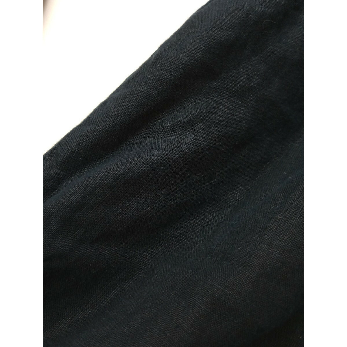 nest Robe ネストローブ リネン 2way バルーン スリーブ 長袖 ロング ワンピース ダークネイビー【中古】