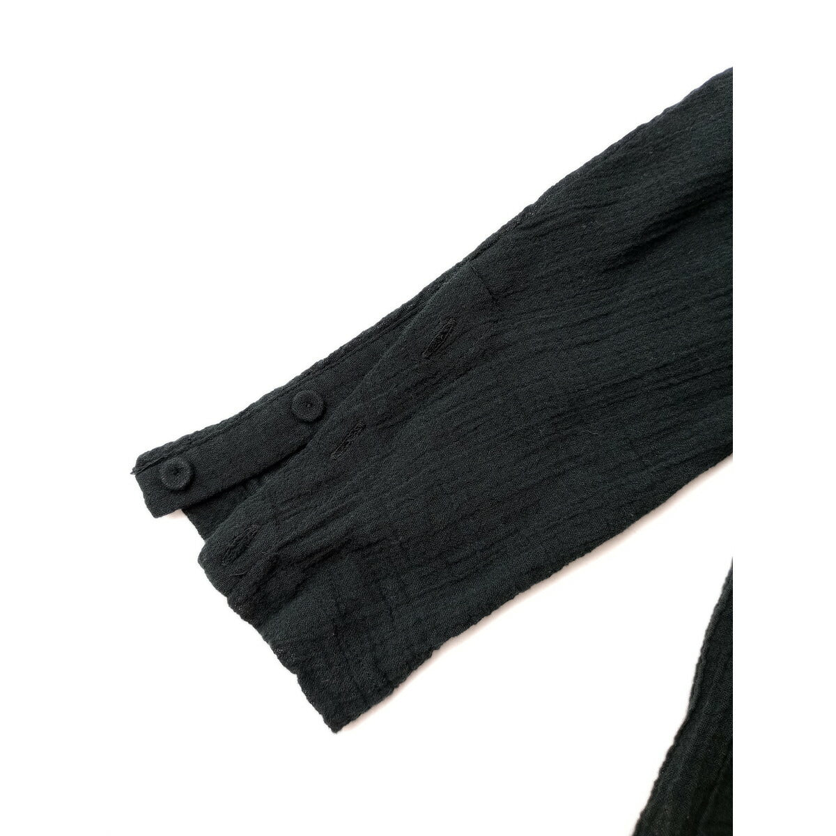 25SS kagure かぐれ アーバンリサーチ コットン 綿 100％ ガーゼ ロング 深スリット チュニック シアー 黒 ブラック【中古】