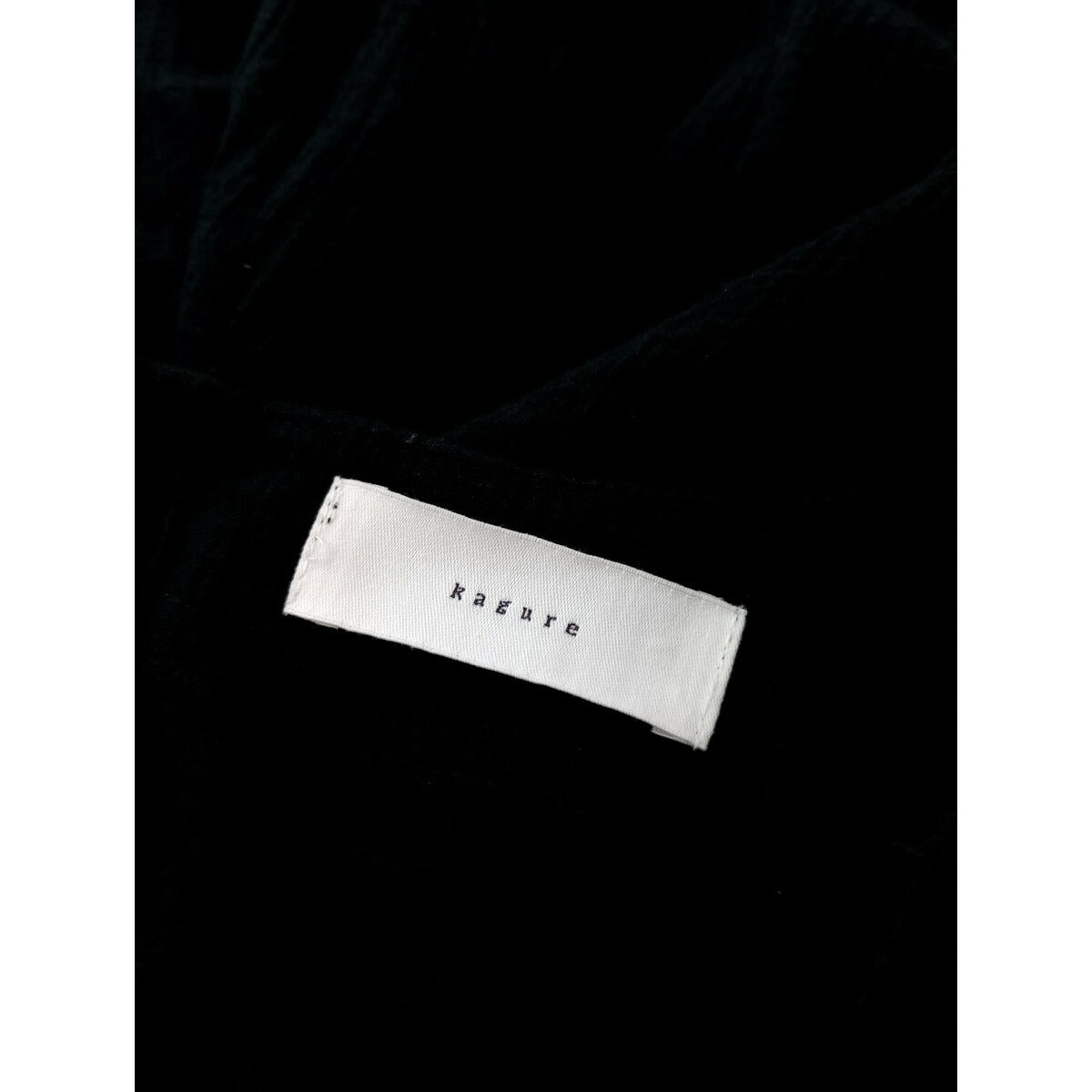 25SS kagure かぐれ アーバンリサーチ コットン 綿 100％ ガーゼ ロング 深スリット チュニック シアー 黒 ブラック【中古】