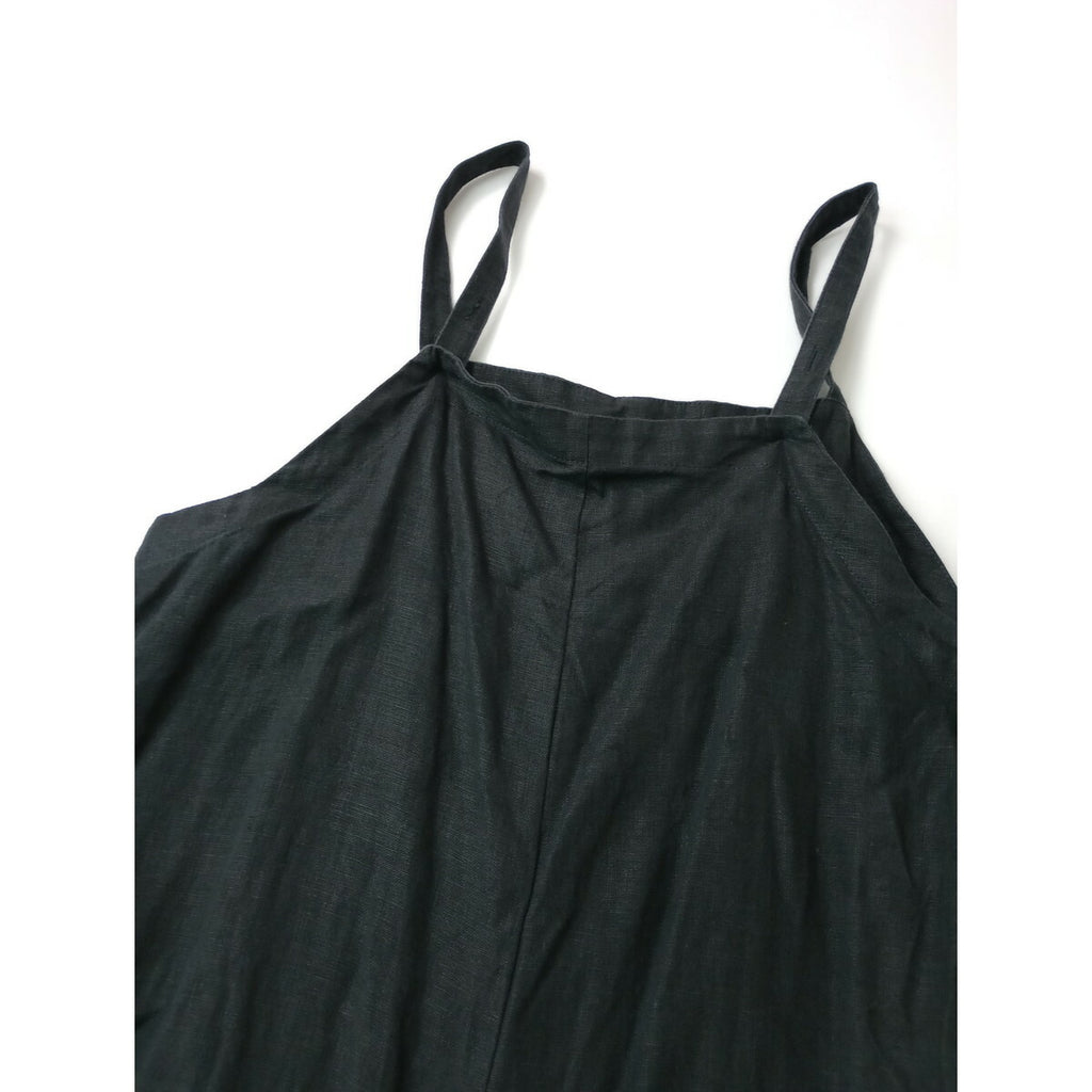 fog linen work フォグリネンワーク サロペット オールインワン 黒 ブラック【中古】