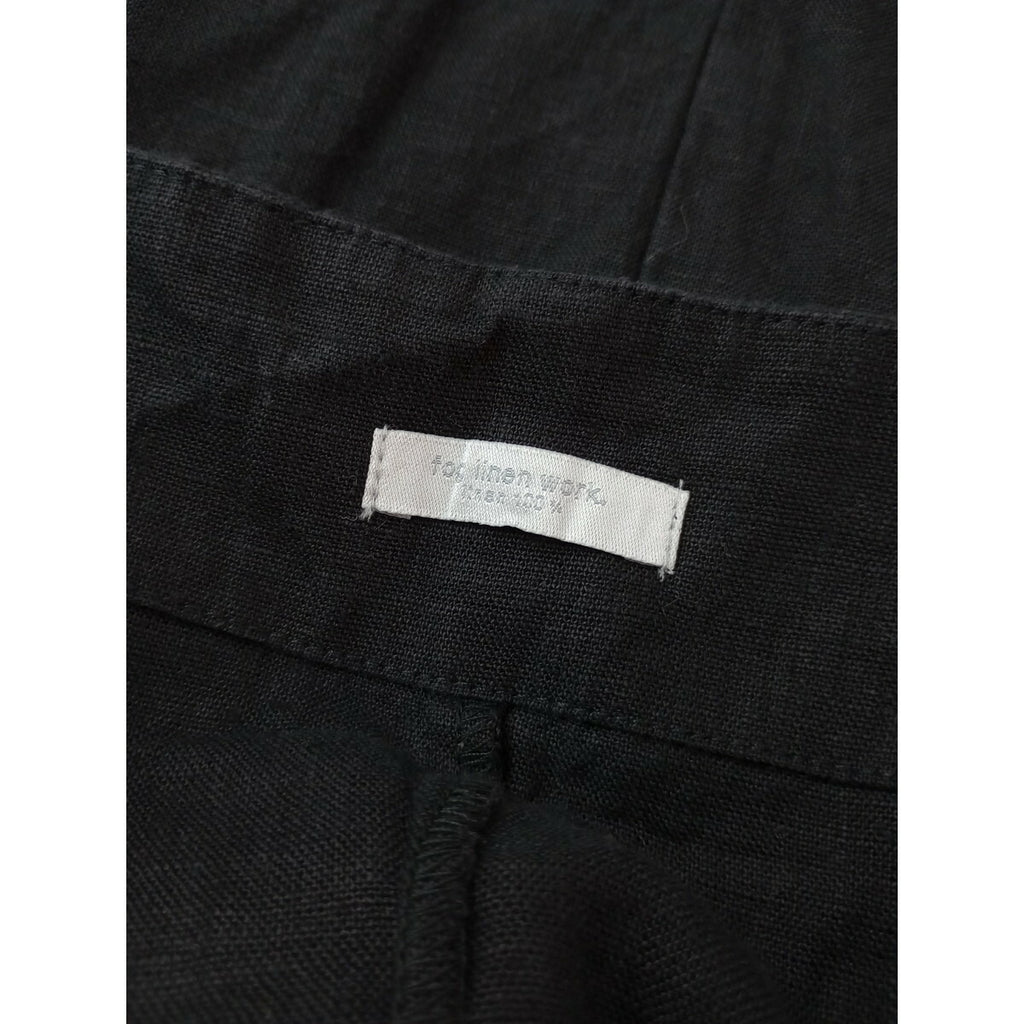 fog linen work フォグリネンワーク サロペット オールインワン 黒 ブラック【中古】