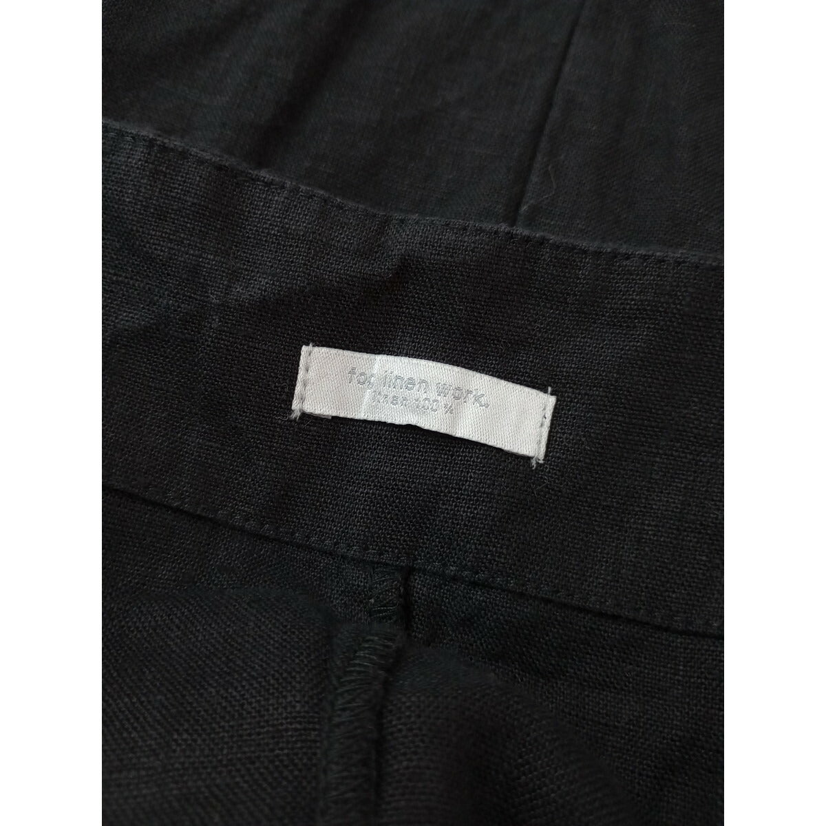 fog linen work フォグリネンワーク サロペット オールインワン 黒 ブラック【中古】