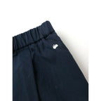 25SS mina perhonen ミナペルホネン コットン 綿 100％ harbor クロップド パンツ 黒 ブラック L【中古】