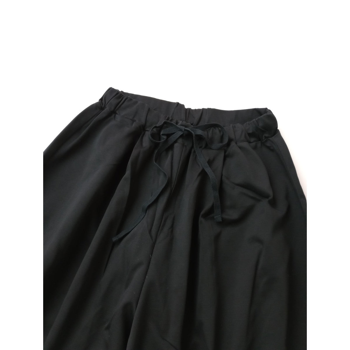 mizuiro ind ミズイロインド コットン 綿 100％ ワイド パンツ 黒 ブラック  イージー  【中古】