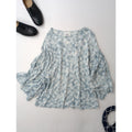 mina perhonen LAUNDRY ミナペルホネン ランドリー aalto リネン 麻 100％ プルオーバー トップス ライトブルー 38【中古】