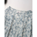 mina perhonen LAUNDRY ミナペルホネン ランドリー aalto リネン 麻 100％ プルオーバー トップス ライトブルー 38【中古】