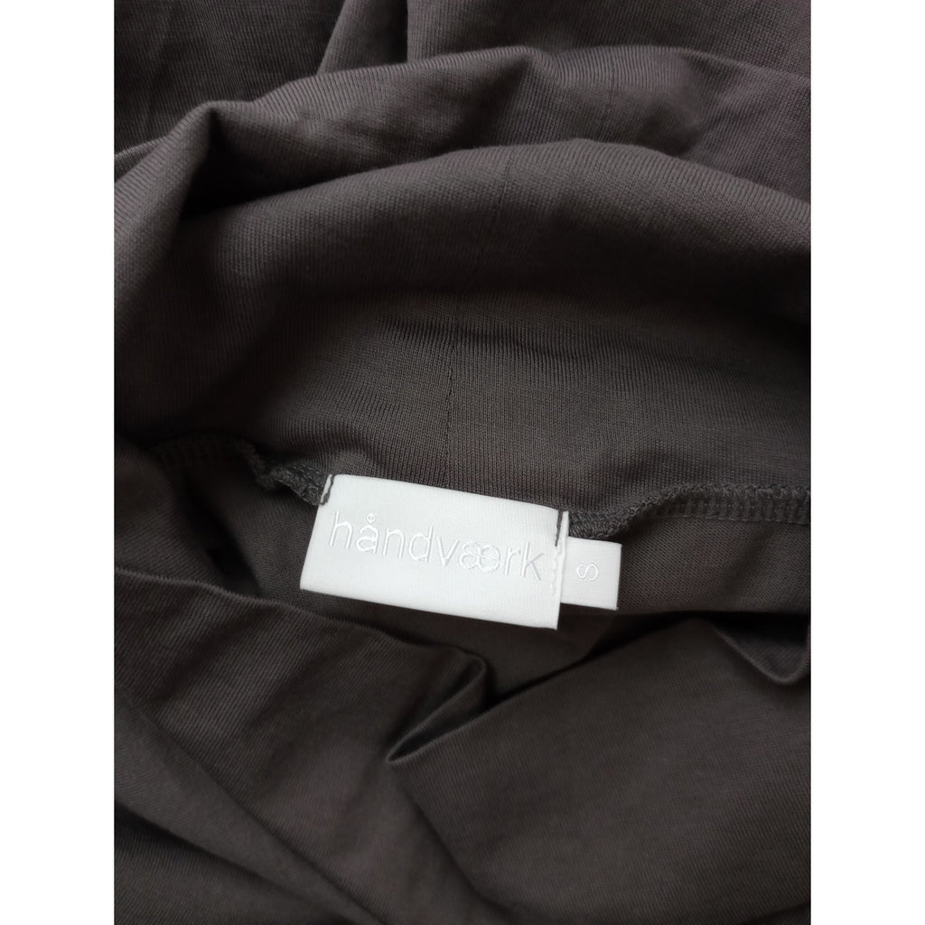 handvaerk ハンドバーク コットン 綿 100％ ペルー製 ハイネック カットソー グレージュ 【中古】