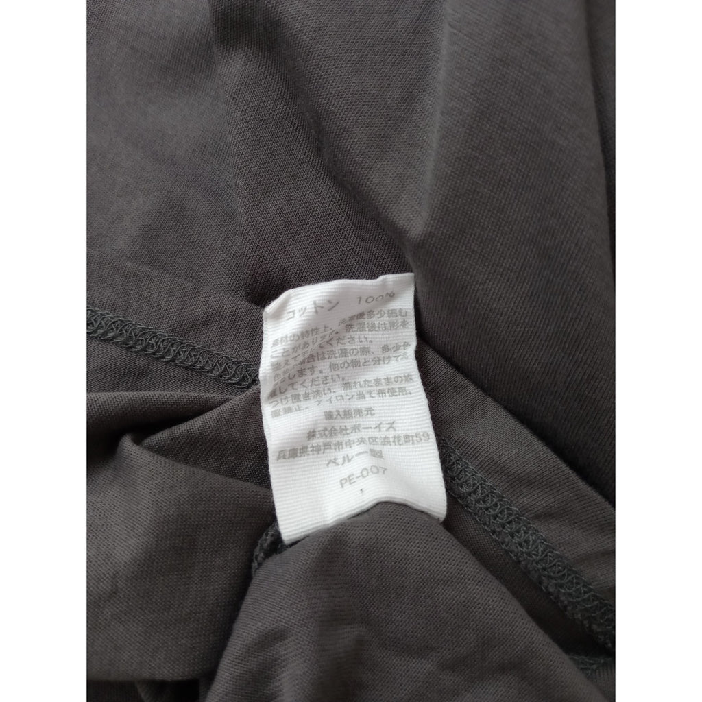 handvaerk ハンドバーク コットン 綿 100％ ペルー製 ハイネック カットソー グレージュ 【中古】