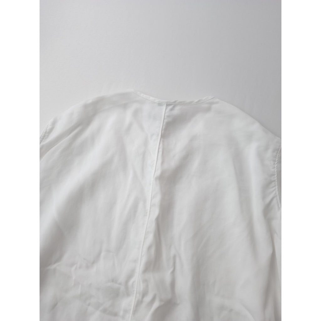NO CONTROL AIR ノーコントロールエアー ノーカラー シャツ トップス 白 ホワイト  【中古】
