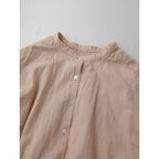 ikkuna suzuki takayuki イクナ スズキタカユキ gathered blouse ギャザー ブラウス シャツ 長袖 トップス  ピンク 1