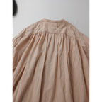 ikkuna suzuki takayuki イクナ スズキタカユキ gathered blouse ギャザー ブラウス シャツ 長袖 トップス  ピンク 1
