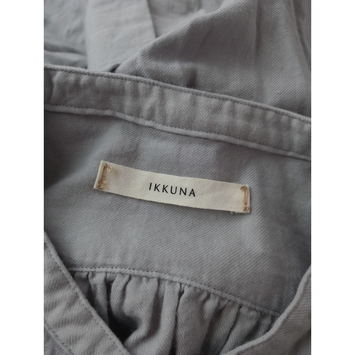 ikkuna suzuki takayuki イクナ スズキタカユキ farmers blouse ファーマーズ ブラウス オーガニックコットン100％ グレー