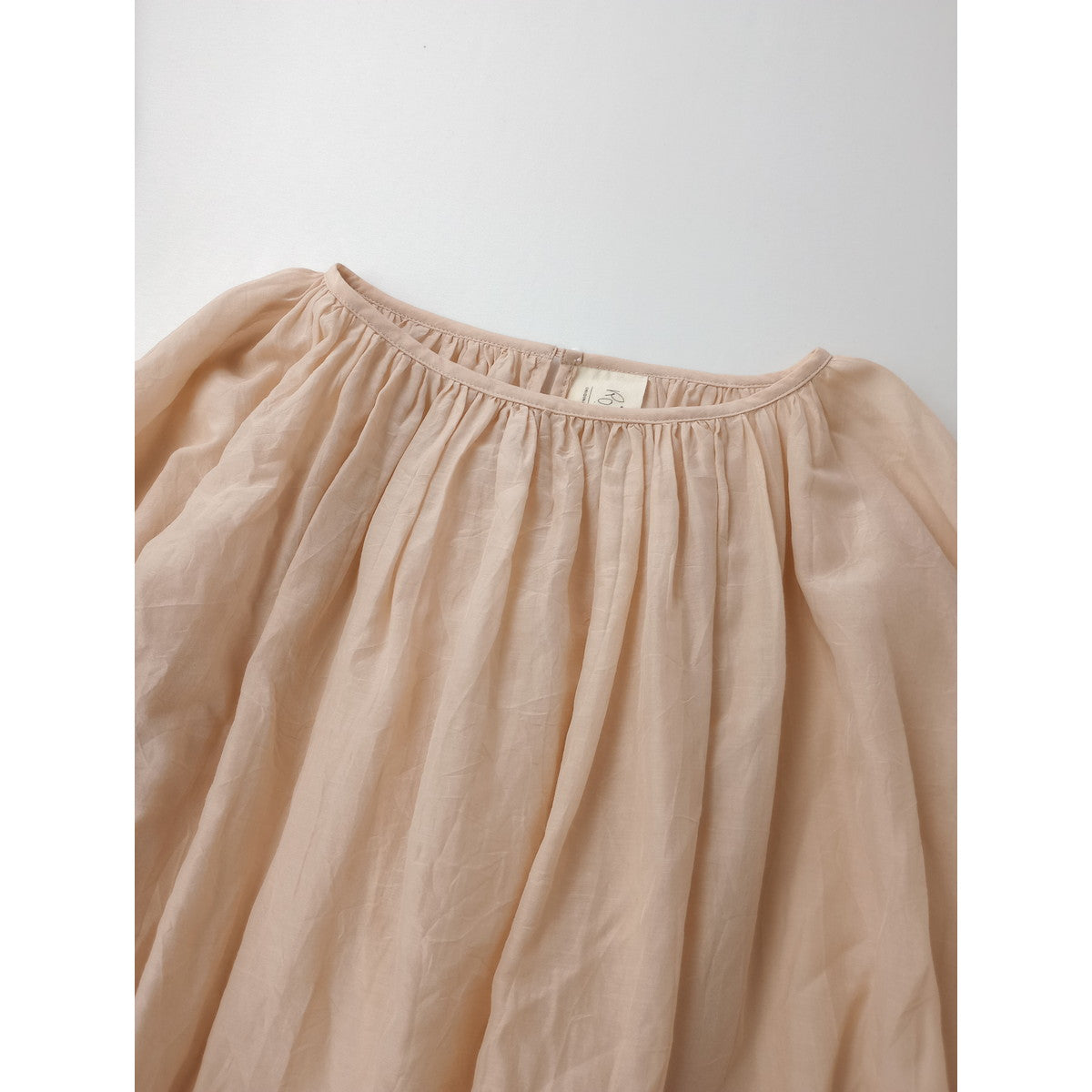 atelier Rough atour アトリエ ラフ アトゥール コットン シルク スモッグ プルオーバー ブラウス【中古】