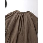 atelier Rough atour アトリエ ラフ アトゥール 色とリズムによる染色 スキッパー ブラウス ブラウン【中古】