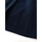 BASERANGE ベースレンジ フランス製 ニット ロング コート  ネイビー   【中古】