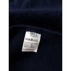 BASERANGE ベースレンジ フランス製 ニット ロング コート  ネイビー   【中古】