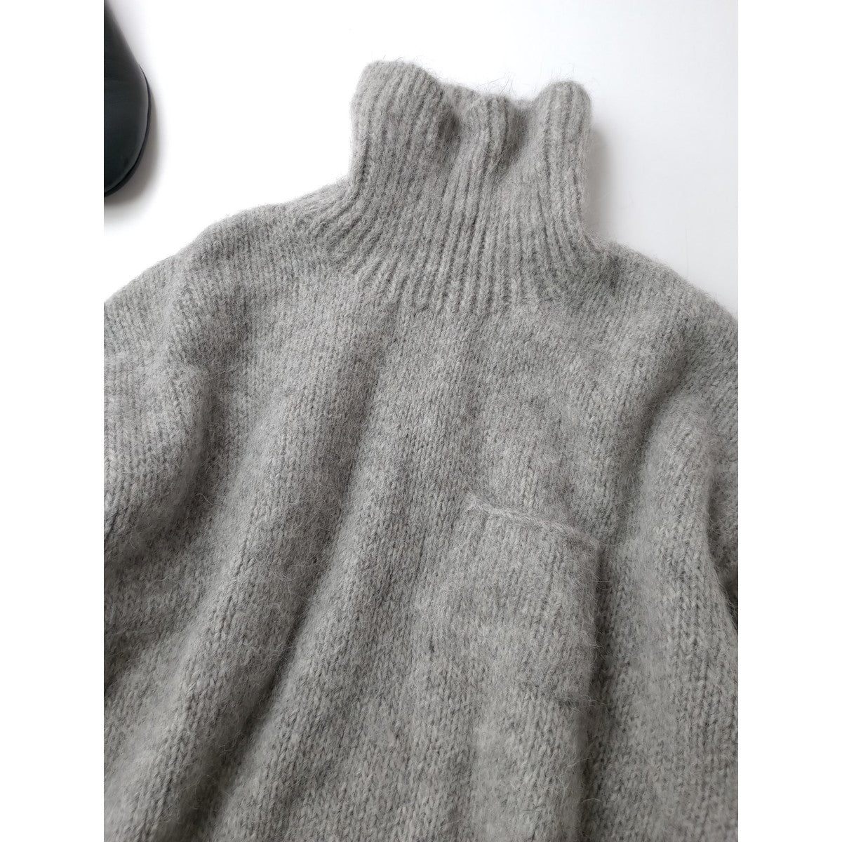 ゴーシュ  アルパカ ウール ニット  タートル トップス 長袖  セーター  グレー 2 (1M＋0024) 【中古】