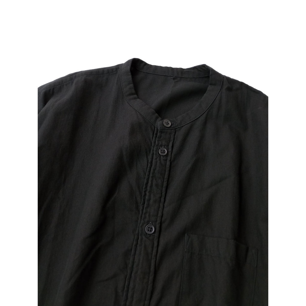 ゴーシュ  50/1 オーガニック ツイル オーバー ワンピース 黒 ブラック 【中古】