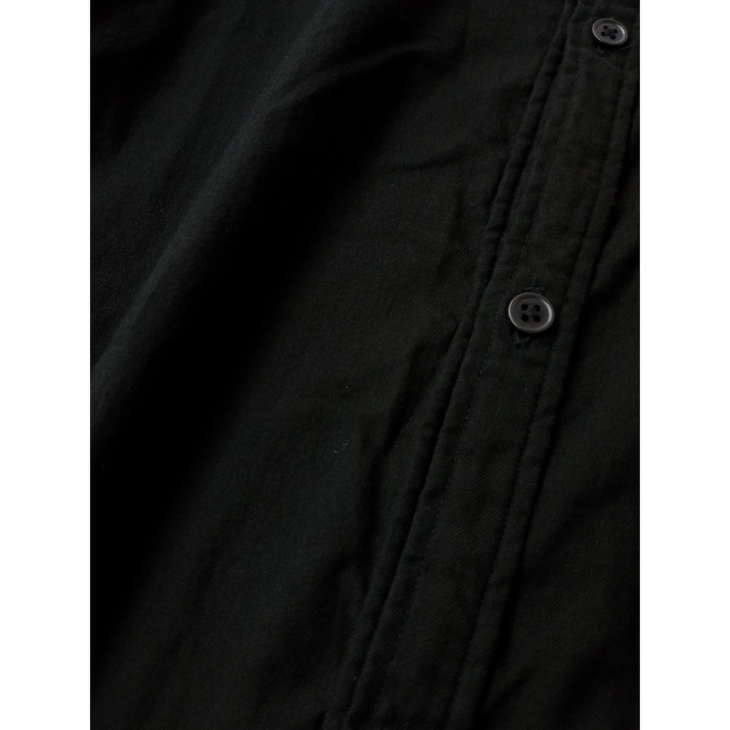 ゴーシュ  50/1 オーガニック ツイル オーバー ワンピース 黒 ブラック 【中古】
