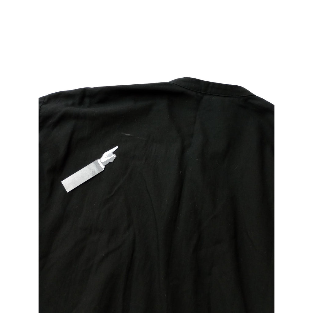 ゴーシュ  50/1 オーガニック ツイル オーバー ワンピース 黒 ブラック 【中古】