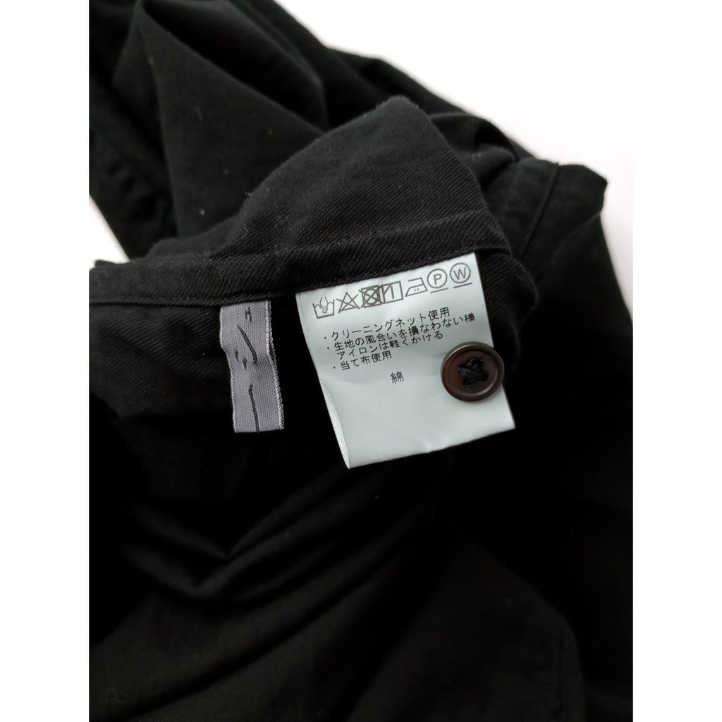 ゴーシュ  50/1 オーガニック ツイル オーバー ワンピース 黒 ブラック 【中古】