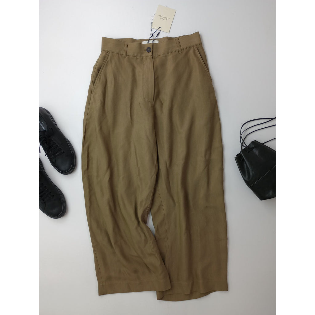 新品 STUDIO NICHOLSON スタジオニコルソン CHALCO WIDE CROP PANT ワイドクロップドパンツ ベージュ 1(1M＋0132)