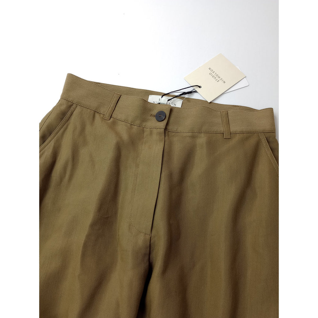 新品 STUDIO NICHOLSON スタジオニコルソン CHALCO WIDE CROP PANT ワイドクロップドパンツ ベージュ 1(1M＋0132)