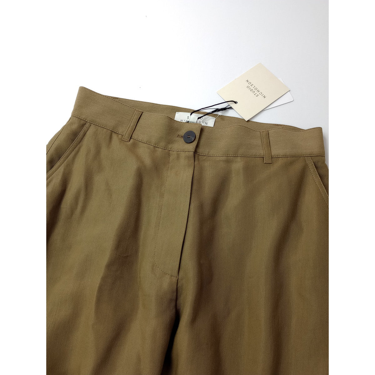 新品 STUDIO NICHOLSON スタジオニコルソン CHALCO WIDE CROP PANT ワイドクロップドパンツ ベージュ 1(1M＋0132)