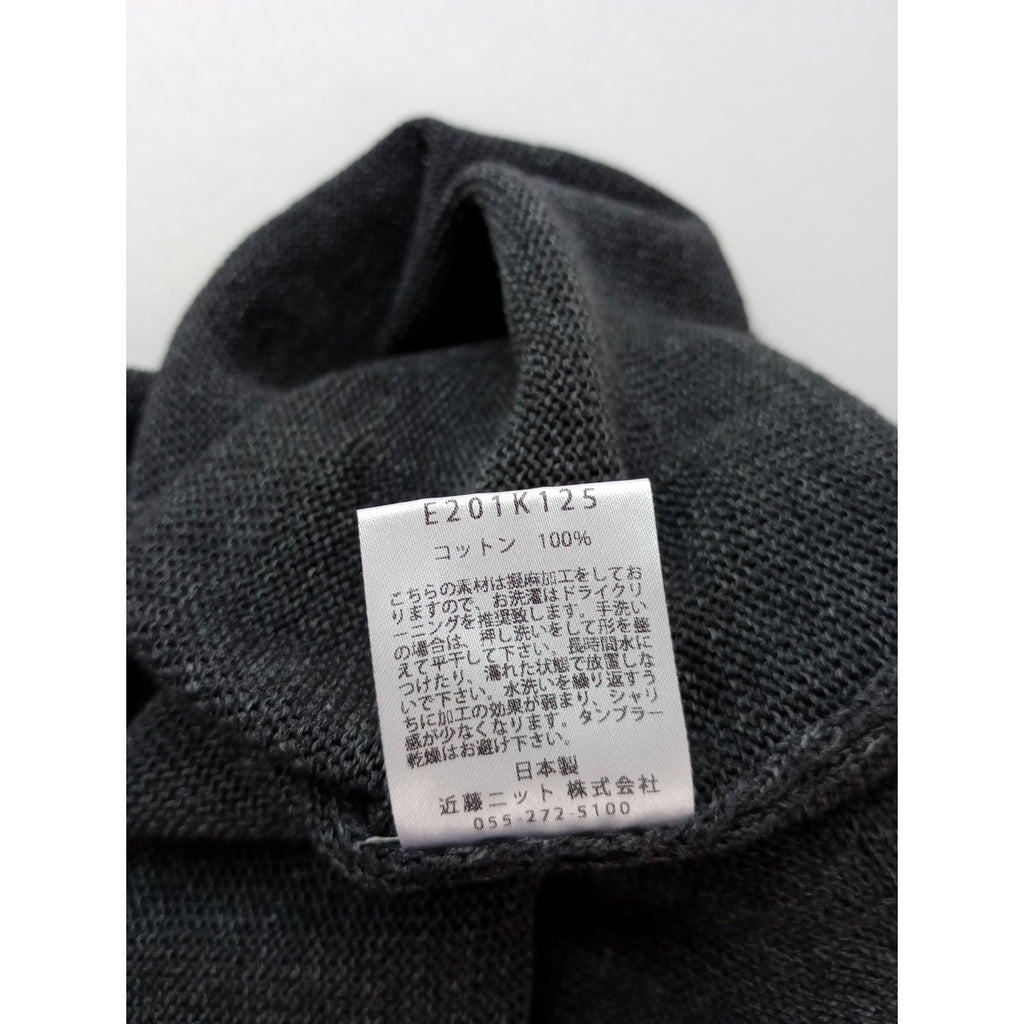 evam eva エヴァムエヴァ コットン 綿 100％ プルオーバー ニット トップス  グレー  【中古】