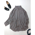 26SS JOURNAL STANDARD L’essage × STAMMBAUM ジャーナルスタンダード レサージュ DEVEAUXチェック2WAYシャツ 長袖 ネイビー 【中古】