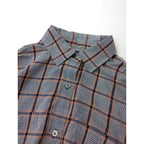 26SS JOURNAL STANDARD L’essage × STAMMBAUM ジャーナルスタンダード レサージュ DEVEAUXチェック2WAYシャツ 長袖 ネイビー 【中古】