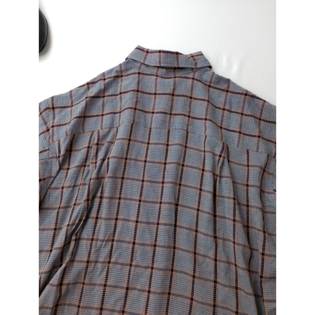 26SS JOURNAL STANDARD L’essage × STAMMBAUM ジャーナルスタンダード レサージュ DEVEAUXチェック2WAYシャツ 長袖 ネイビー 【中古】