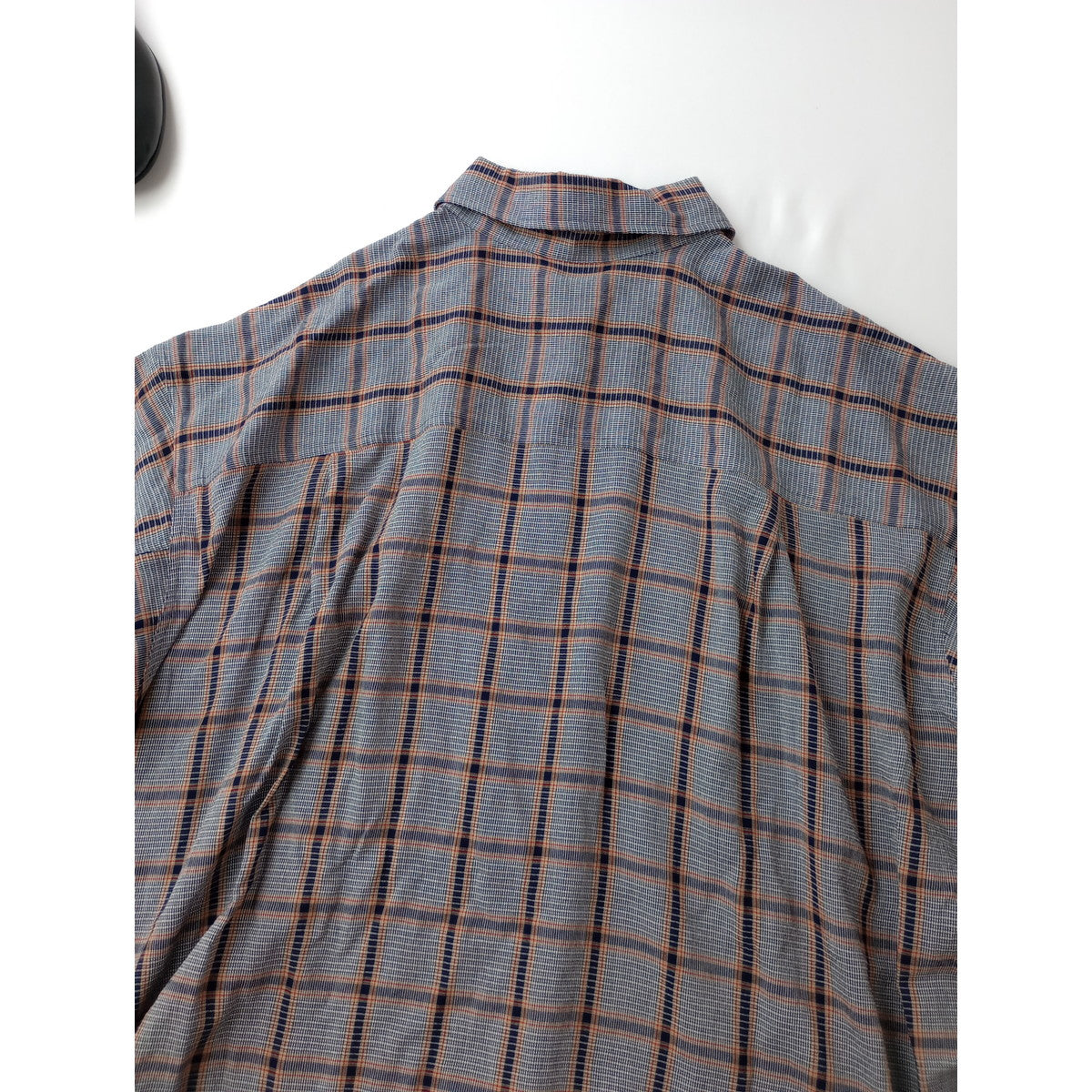 26SS JOURNAL STANDARD L’essage × STAMMBAUM ジャーナルスタンダード レサージュ DEVEAUXチェック2WAYシャツ 長袖 ネイビー 【中古】