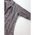 26SS JOURNAL STANDARD L’essage × STAMMBAUM ジャーナルスタンダード レサージュ DEVEAUXチェック2WAYシャツ 長袖 ネイビー 【中古】