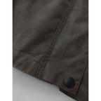 Barbour for MARGARET HOWELL バブアー マーガレットハウエル Transport Waxed Jacket トランスポート ワックスド ジャケット カーキ USA6 【中古】