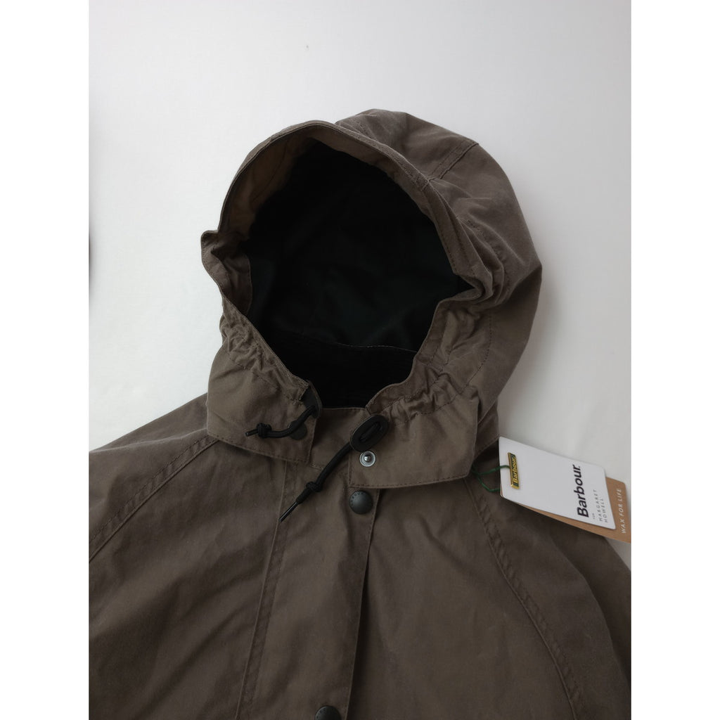 Barbour for MARGARET HOWELL バブアー マーガレットハウエル Transport Waxed Jacket トランスポート ワックスド ジャケット カーキ USA6  (1M＋0132)【中古】