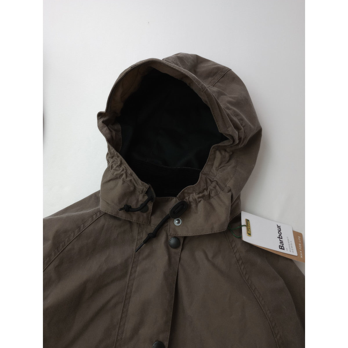 Barbour for MARGARET HOWELL バブアー マーガレットハウエル Transport Waxed Jacket トランスポート ワックスド ジャケット カーキ USA6  (1M＋0132)【中古】