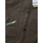 Barbour for MARGARET HOWELL バブアー マーガレットハウエル Transport Waxed Jacket トランスポート ワックスド ジャケット カーキ USA6 【中古】