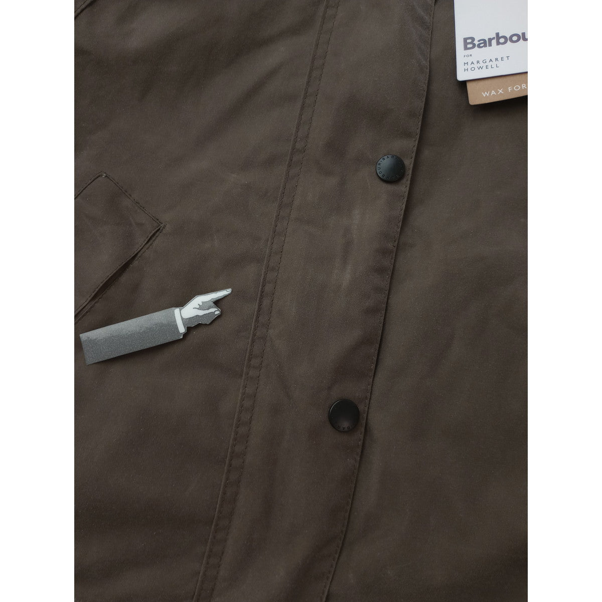 Barbour for MARGARET HOWELL バブアー マーガレットハウエル Transport Waxed Jacket トランスポート ワックスド ジャケット カーキ USA6  (1M＋0132)【中古】