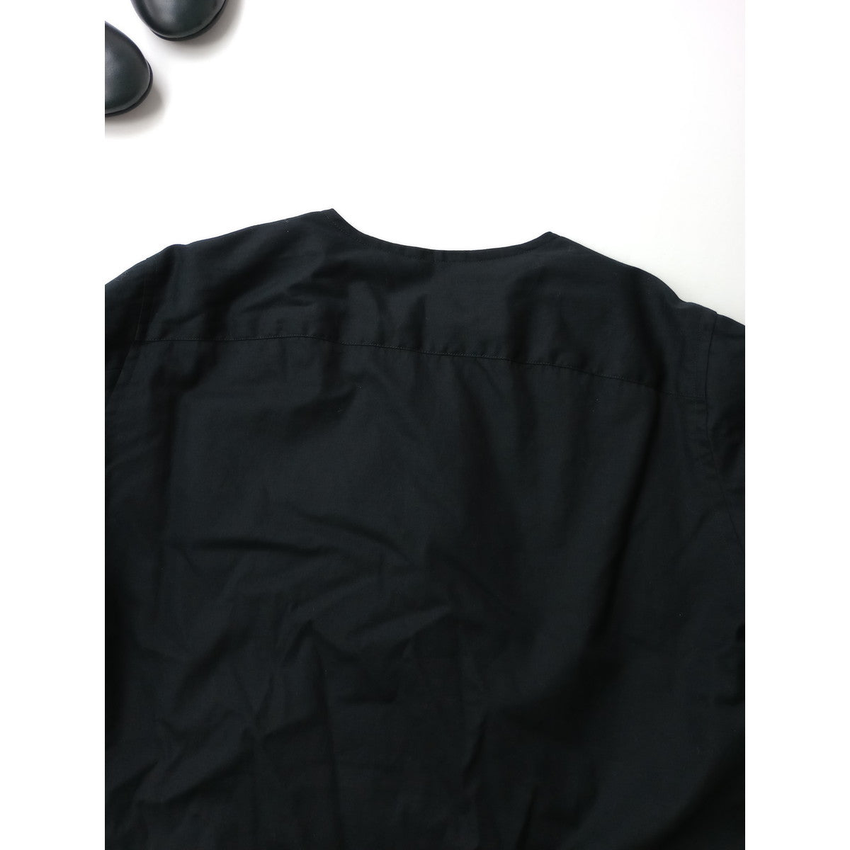ゴーシュ ノーカラー  ダウン シャツ  ジャケット  黒 ブラック  2  (1M＋0857)【中古】