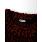 25AW homspun ホームスパン モヘアプルオーバーセーター ウール ニット 長袖 赤 【中古】
