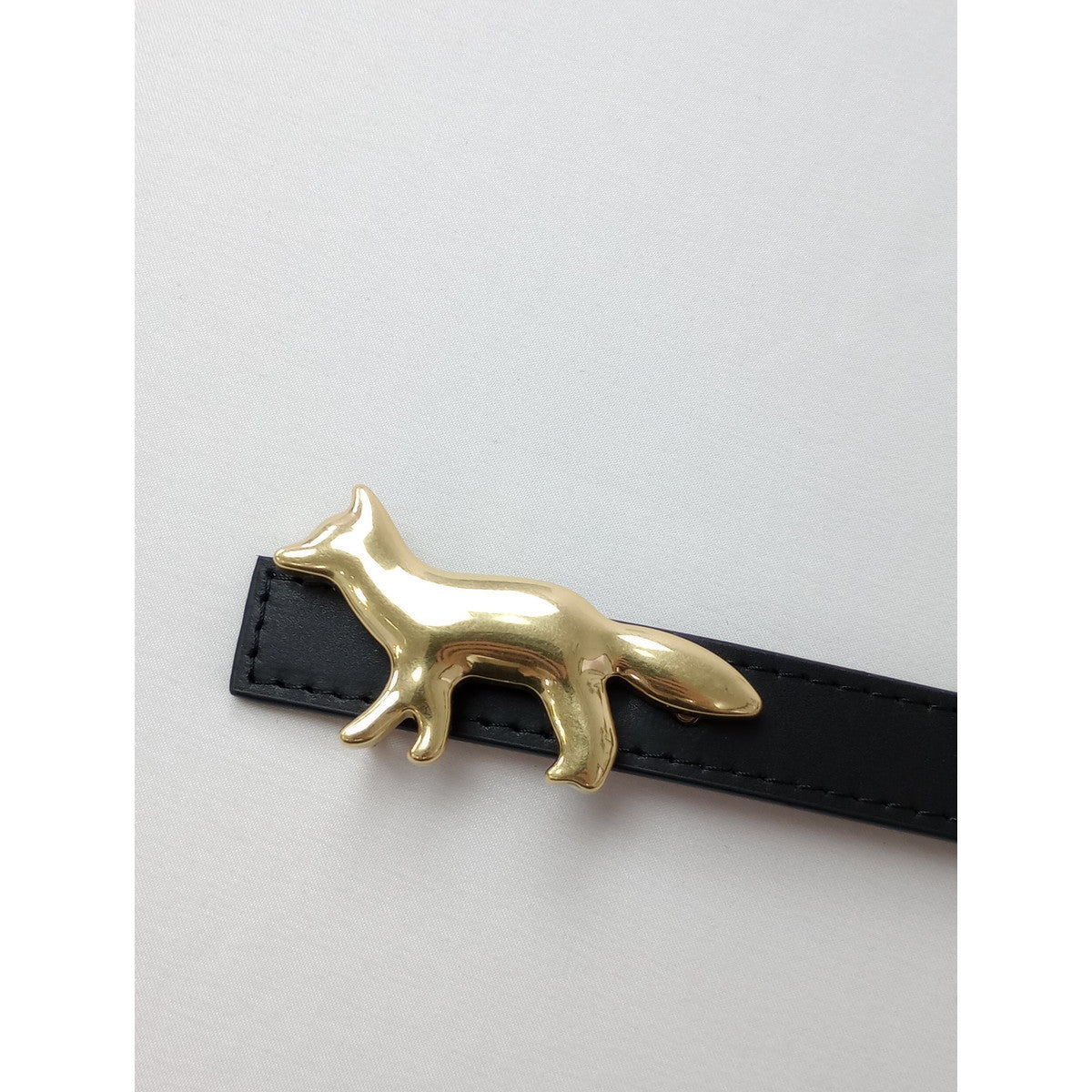 MAISON KITSUNE メゾンキツネ フォックス リバーシブル レザー ベルト 【中古】