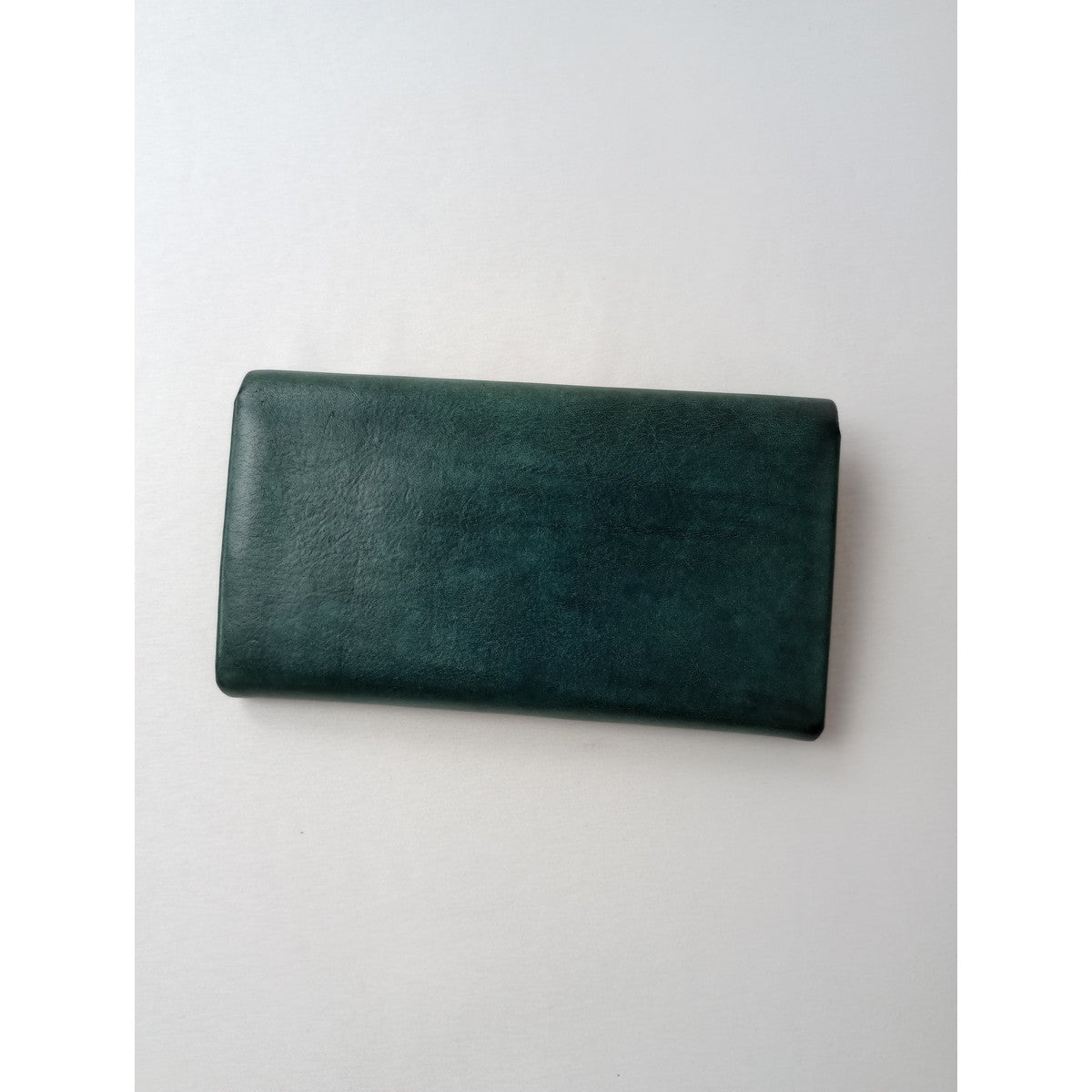 safuji サフジ ミニ長財布（ホック）long wallet ロングウォレット  レザー  グリーン系 【中古】